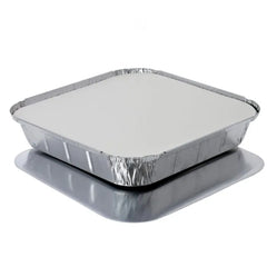 9 x 9 Foil Container & Lid Combo (10×25)