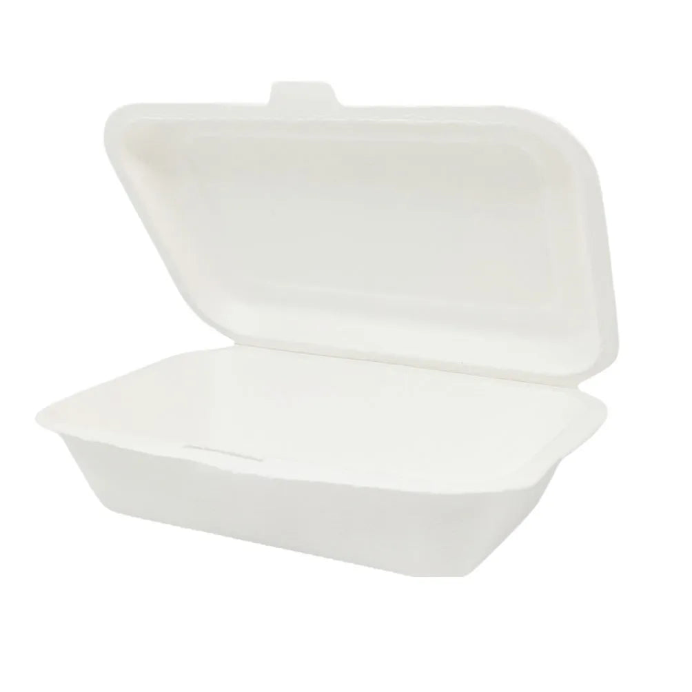 6x4" Bagasse  small lunch Meal Box (20x50)