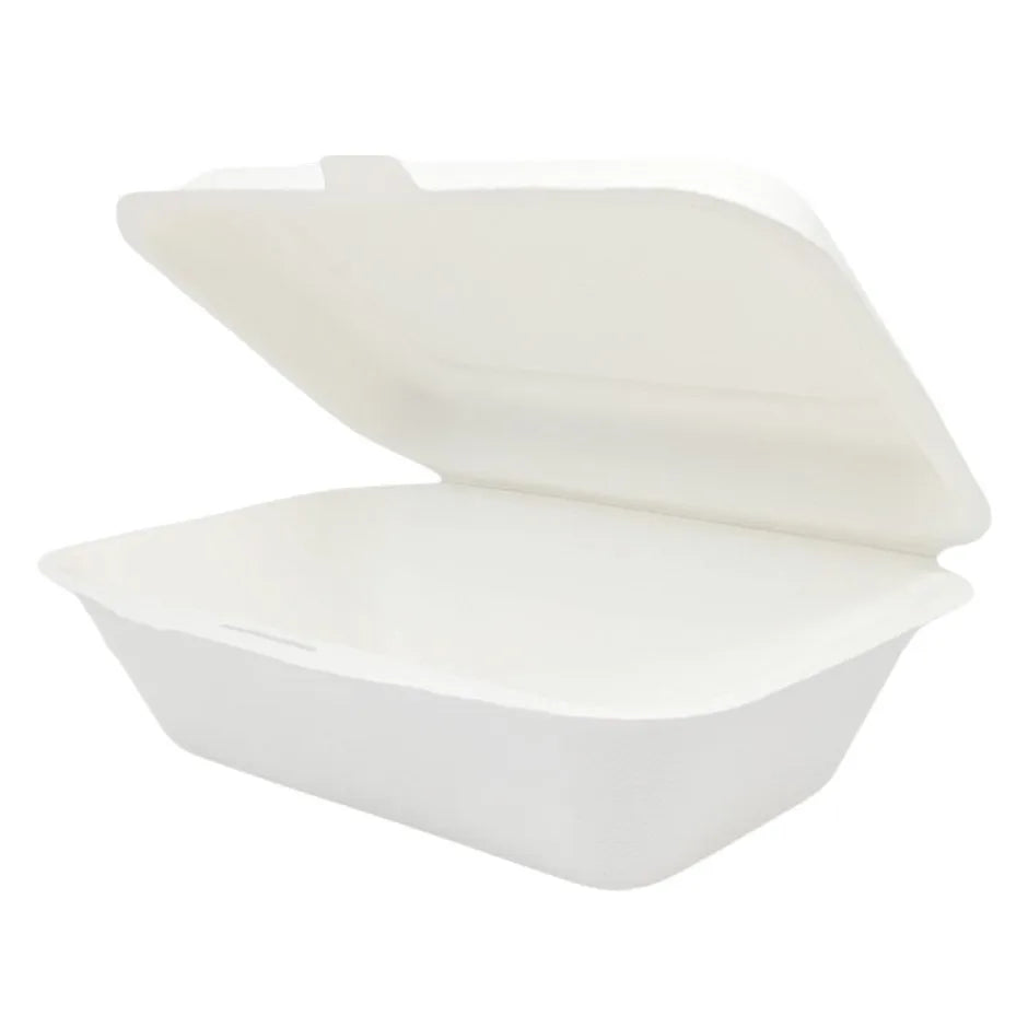 7"x5" Bagasse Small Rectangular Meal Box (12x50)
