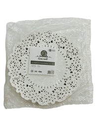 6.5" White Round Doylies (8x250)