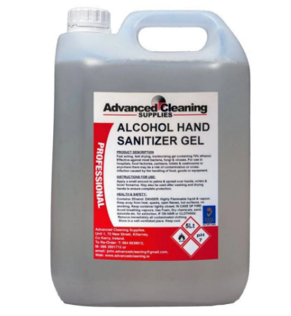 5 Litre Alchol Gel Hand Sanitiser