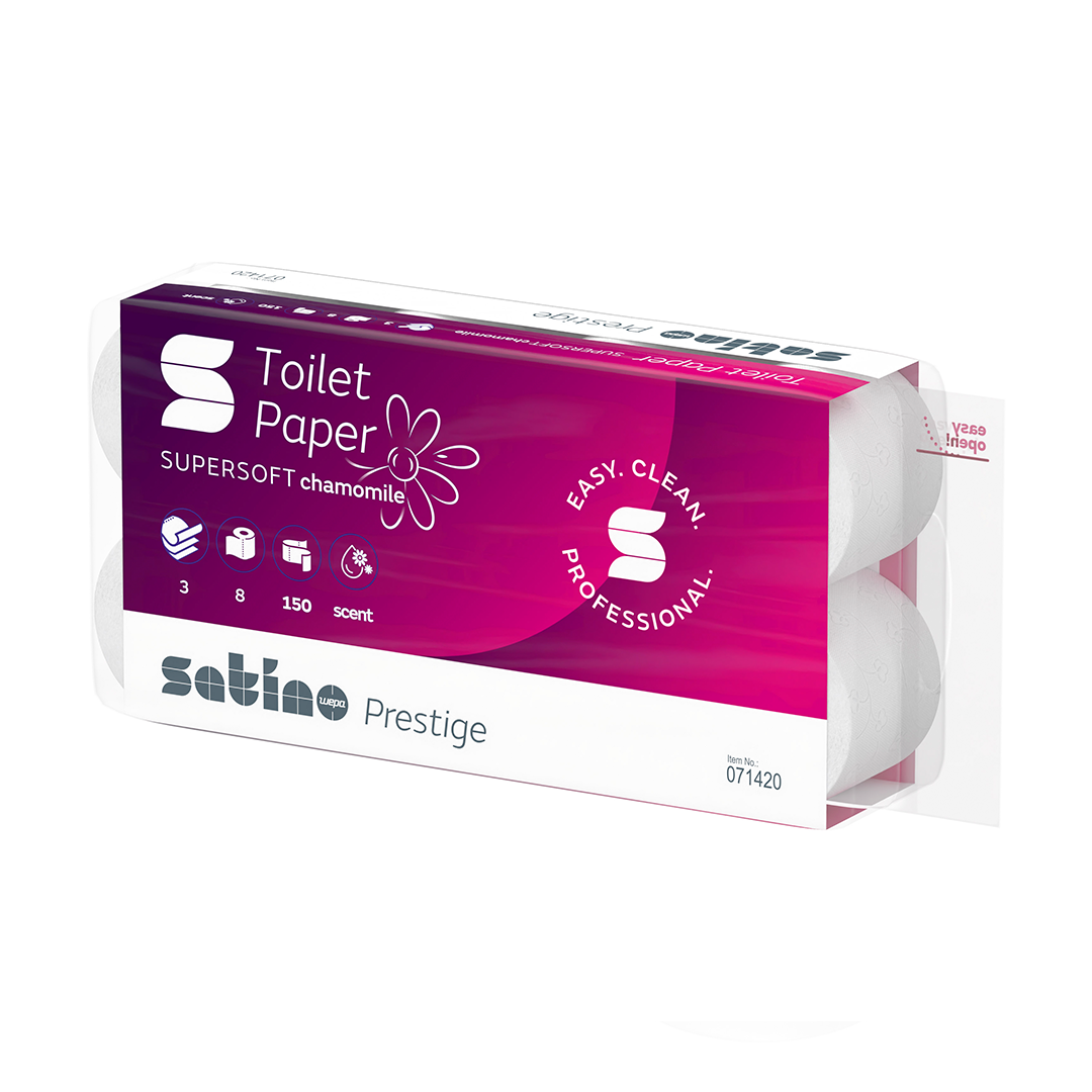 3ply WEPA Prestige Toilet Paper Roll Eco (MT1)  (8x 8) 64 Rolls Household