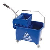 24 Litre Kentucky Mop Buck and wringer on wheels Blue